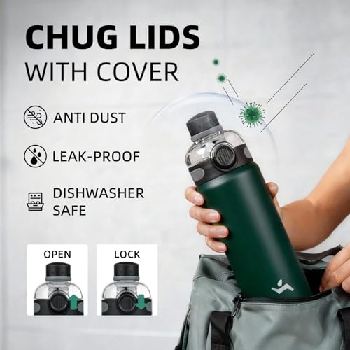 Image of Konokyo 32 oz Insulated Stainless Steel Water Bottle with Straw Lid