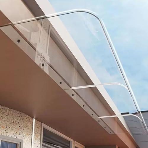 Auvent porte entrée protection UV résistant intempéries 40x80