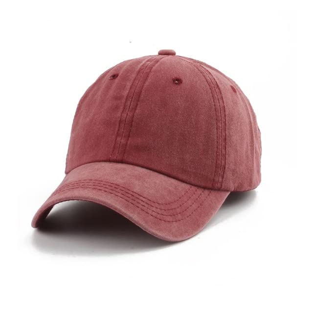 Baseball-Baseballmütze aus gewaschener Baumwolle im Vintage-Stil, Eltern-Sonnenhüte für Frühling und Sommer, Snap-Back-Mütze (Khaki, Kinderkopf 50)
