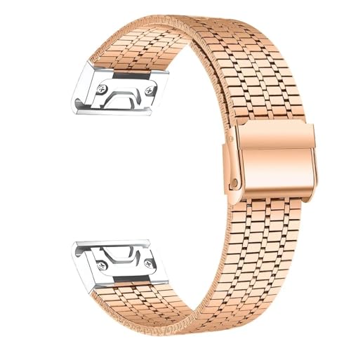 Bracelet en acier inoxydable pour Garmin Fenix 7 Pro, look élégant sans espace