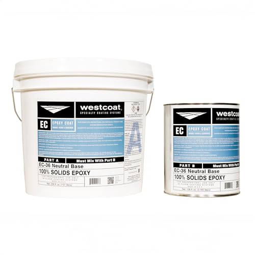 Westcoat EC-36 100% Solids Epoxy | Neutral Base | 3 Gallon Kit