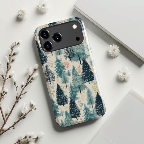 Coque iPhone 17 Pro protégez des chutes avec le silicone rigide motif forêt