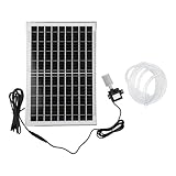 Bebykilemi Bomba de agua solar de 10 W 9 V con filtro, bomba de circulación sumergible para estanque de peces o acuario al aire libre, kit de panel solar policristalino con tubo de 2 m y elevación de