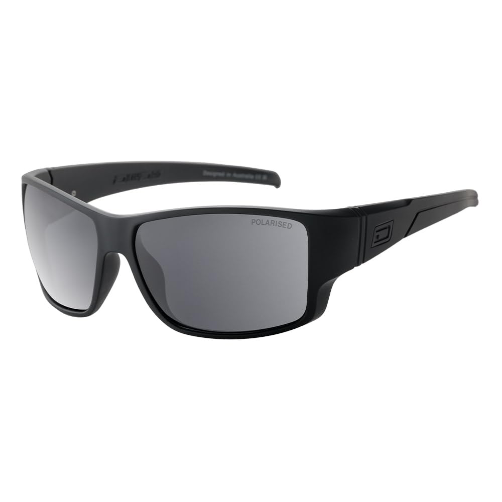 Dirty Dog HOODOO Unisex Sunglasses - Satin Black/Grey Lens 53798