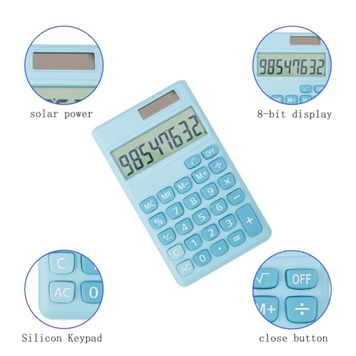 image for YAMHOHO Basic Standard Calculators Small Digital Desktop Calculator wi