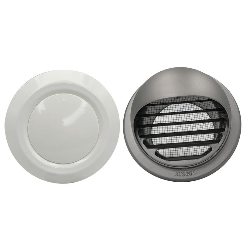 Disc Diffuser 6" /150mm (1), Steel Matte Outer Cowl with Mesh 6"/150mm (1) Exhaust vent/Air vent for Ventilations-image-17
