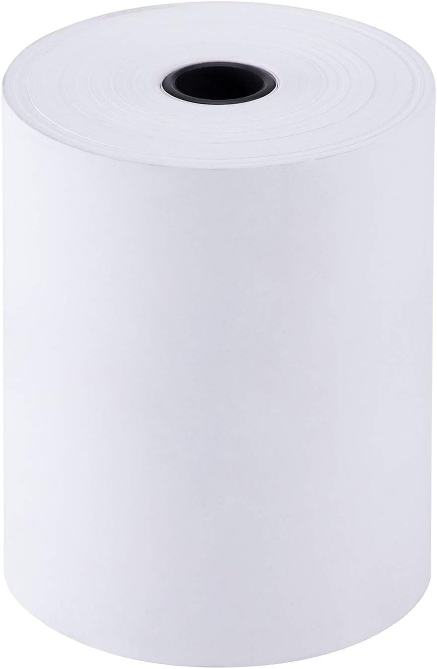 [3 1/8" x 220' - 50 Rolls] Karat BPA-Free Thermal Paper Rolls - Receipt Paper for POS, Credit Card & Cash Register - Clear & Fine Print