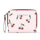 Choco Mocha Leather Girls Wallet for Kids 9-12 12-14 Wallet for Teen Girls 8-10 10-12 Girl Gift, Cherries
