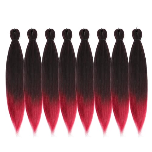 Difunee 16, T530: Pre Stretched Braiding Hair 16â€-8 Packs/Lot Professional Itch Free Low Temperature Synthetic Fiber Crochet Braids Braiding Yaki Texture Hair Extension Twist Braid