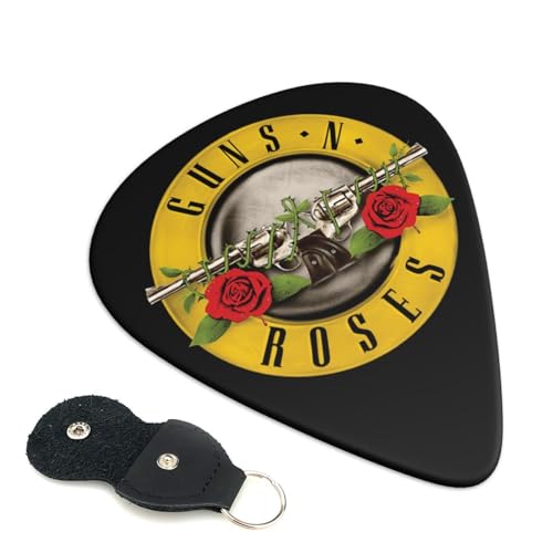 ギター ピック Guns N' Roses ガンズ・アンド・ローゼズ 6枚セット エレクトリックギター ピック バラエティパック ベースピック 初心者 練習用 携帯に便利 0.96mm
