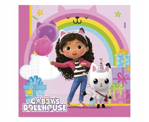 Procos Gabby´s Dollhouse Paper Napkins (20pk - 13x13in / 33x33cms...