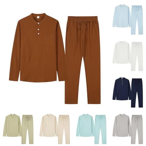 Pull manches longues homme et pantalon décontracté pour un style sans effort