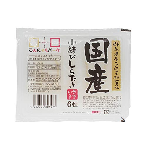 ヨコオデイリーフーズ あく抜き 小結しらたき 1パック6粒*36パック入