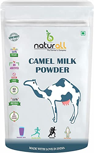 Naturall Camel Milk Powder | Freeze Dried, Gluten Free, No Additives, No Preservatives - 100 GM, 3.53 Ounce