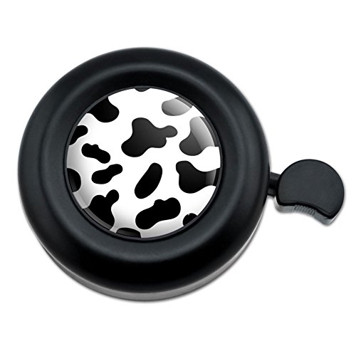 GRAPHICS & MORE Cow Print Black White Bicycle Handlebar Bike Bell