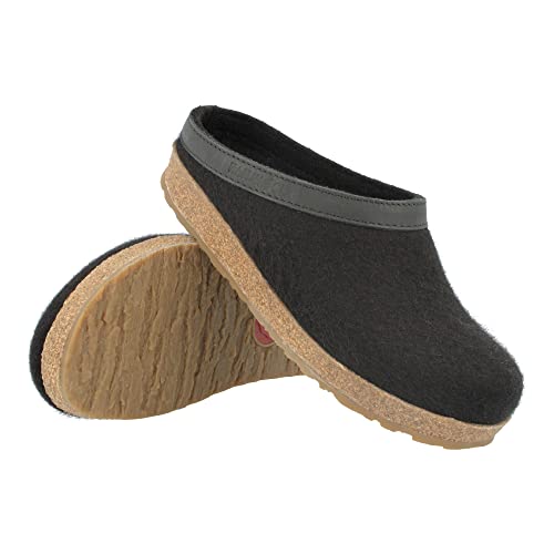 HAFLINGER Women's GZL Boat Shoe Trimmed Wool Clogs2
