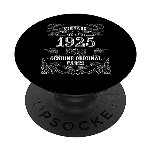 Regalo de cumpleaños vintage hecho en 1925 – 98 años de edad cumpleaños PopSockets PopGrip Intercambiable