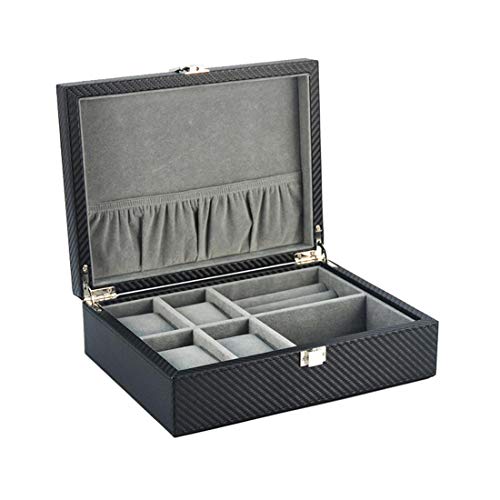 Charles William Boîte à bijoux en cuir de qualité supérieure pour boutons de manchette et montres Cover