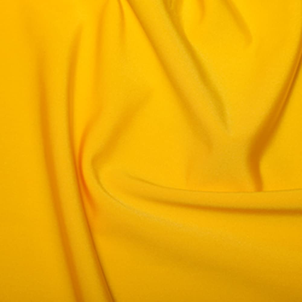 Oh Sew Crafty Limited Yellow Plain All Way Stretch Lycra Fabric Nylon Spandex Dress Dance Wear 150Cm Wide (Per Metre) (Yellow)