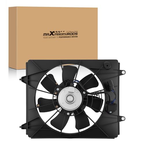 Image of maXpeedingrods 621444 A /C Condenser Cooling Fan for Honda CR-V 2010-2011 | Single Fan Passenger Side 38616REZA01 HO3120107 14470962