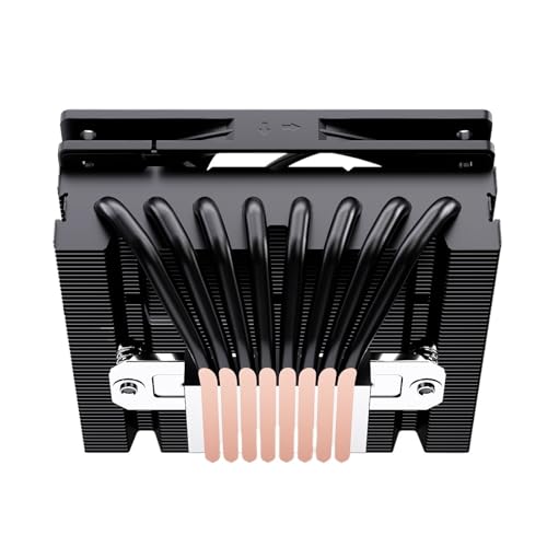 Ventilatori radiatore 1 pz UT75 8 Heat Pipe CPU Cooler TDP 200W dotato di ventola UT12015 FDB for AM5 AM4 e LGA1700 1200 2011(BLACK_NO RGB)