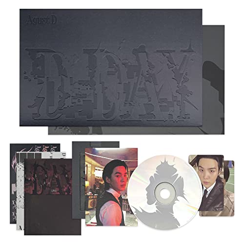 Agust D(SUGA) of BTS - [D - DAY] (VERSION 01) Photo Book + Lyric Book + CD + Post...