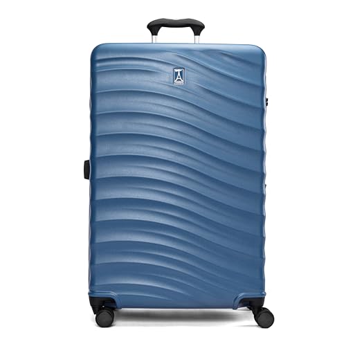 Image of Travelpro Maxlite Air V2 Hardside Expandable Checked Luggage, 8 Spinner Wheels, Lightweight Hard Shell Suitcase, TSA lock, Ensign Blue, Checked Large 28-Inch
