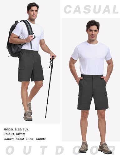 Bermuda Décontracté d'Été Léger pour Homme Actif en Coton - 6