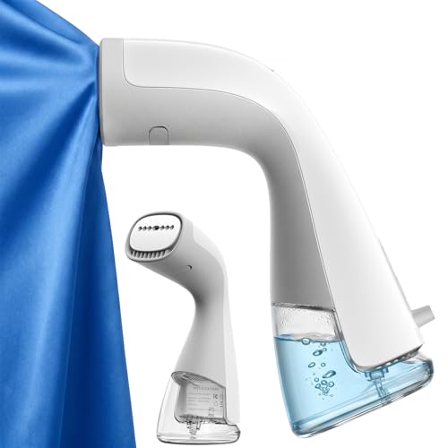 Image of HiLIFE Vacuum Steamer for Clothes, Handheld Garment Steamer with Suction | 2300Pa Fabric Grip, 1875W Power, 25s Heat-Up, 300ml Tank, 9.18ft Cord, Touch Sensor, 120V Only