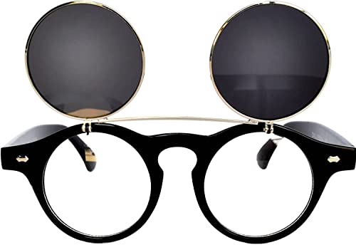 OWL Steampunk Vintage Retro Round Circle Gothic Hippie Colored Plastic Frame Sunglasses Colored Lens2