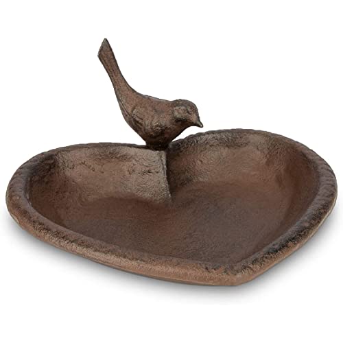 Wildlife Friend I Bebedero para Pájaros - Corazón, Resistente a la Intemperie - Baño, Comedero para Pájaros Aves Cover