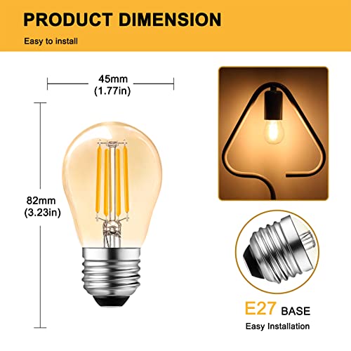 Belaufe Lampadina Edison Vintage E27 Lampada LED