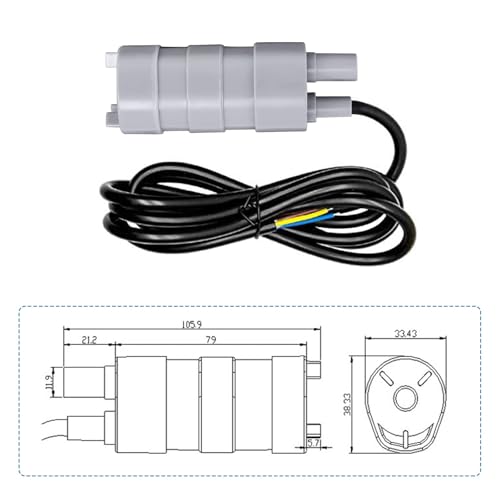 Miniatura 6 de Difcul Bomba De Agua Sumergible De 12v, 840l H Alto Flujo Para Autocaravanas Estanque Acuario Fuentes, De Mesa Jardines De Agua, Bomba De Sistemas Hidropónicos