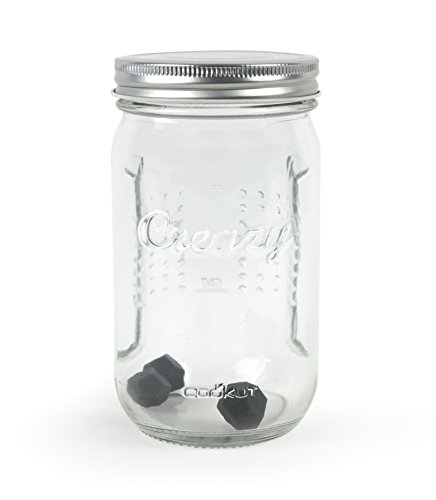 COOKUT - Shaker à chantilly écologique Creazy - Réalisez de la délicieuse chantilly maison en moins d'une minute - Sans électricité ni siphon - Bocal pratique pour conserver la crème au frigo