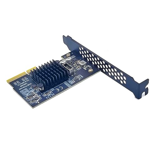 Carte d'extension PCIe vers USB 3.2 Gen2x2 Type C Morain 20 Gbps pour PC