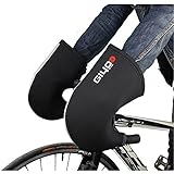 [JYZ] 自転車 ハンドルカバー 防寒 防水 ハンドルウォーマー グローブ 手袋 男女兼用 防風 高視認性 ロードバイク サイクリング 左右セット ブラック