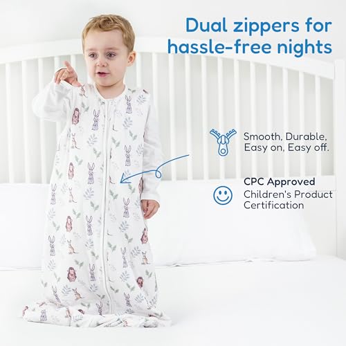 Image of TotAha Toddler Sleep Sack, 1.0 TOG, 2T-3T-4T, Woodland