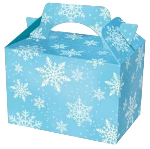 MustBeBonkers Childrens Kids Christmas Party Food Boxes (Snowflake, 10) — image 1