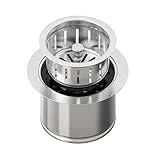 BOTEMY Extended Garbage Disposal Flange Basket Strainer Stopper, Deep 304 Stainless...