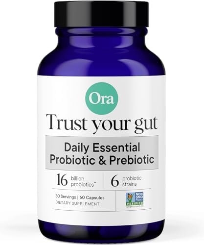 Ora Organic Probiotics with Prebiotics for Digestive Health 16 Bi...