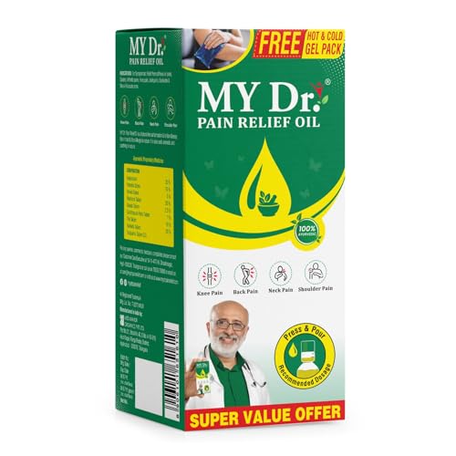 Image of My Dr. Pain Oil Relief Oil - Relieves Joint Pains & Body Pains - Aromatic, Non-Sticky & Stain-Free, Standard - 120 Ml (Pack of 1)