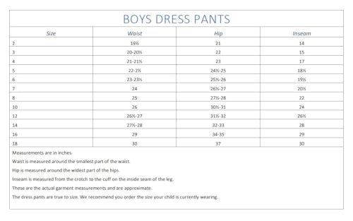 B-One Kids Boys Flat Front Adjustable Waistband Dress Pants4