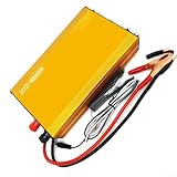 Kit convertitore inverter ad alta potenza 12 V con 20 tubi per batterie a secco e acido con controllo della frequenza regolabile e alloggiamento in metallo di colore giallo per uso industriale