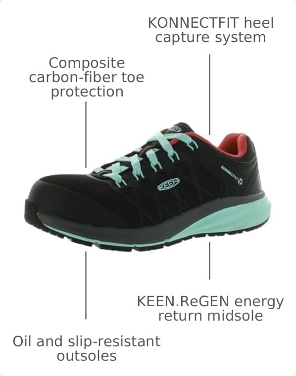 Image of KEEN Utility Women's Vista Energy Low Height Sneakers Composite Toe Industrial Work Shoes