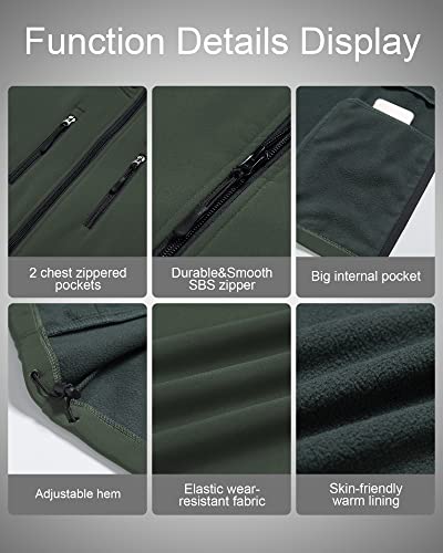 Image of CREATMO US Men's Casual Lightweight Warm Thin Outerwear Vest Windbreaker Sleeveless Jacket With Removable Hood