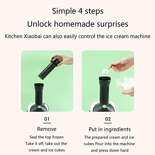 Electric Ice Cream Maker,Frozen Yogurt Maker, Ice Cream Maker Machine For Home Small Electric Ice Cream Frozen Yogurt And Sorbet Maker With Mixing Paddle Dishwasher Safe Parts Easy One Switch,Red #TOP5