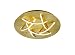 Produktbild Trio Leuchten 677010679 Dolphin A+, LED Deckenleuchte, Metall, 6x3.6 Watt, Integriert, Goldfarbig, Switch-Dimmer, 45 x 45 x 8.5 cm