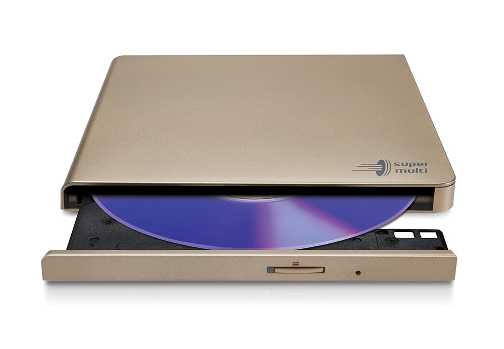 Image of LG Electronics DVDRW (R DL) / DVD-RAM Drive - External, Gold (GP65NG78)