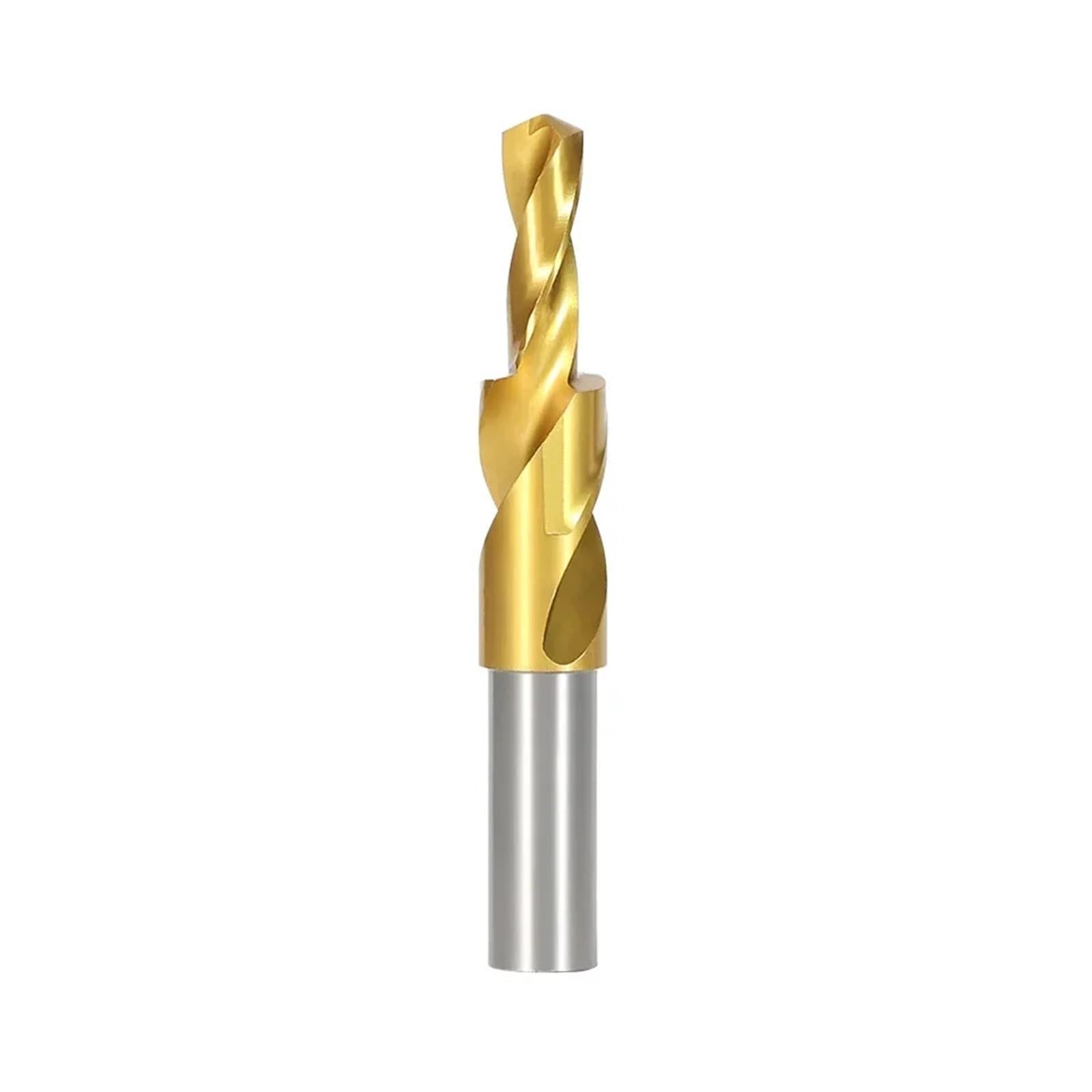 Broca escalonada giratoria avellanada M35 cobalto/HSS broca de corte Dual HSS for Metal 90 180 grados M3 a M12 herramienta perforación cónica Apto para madera y metal(Gold Tin Coating,M10-(d11mm))