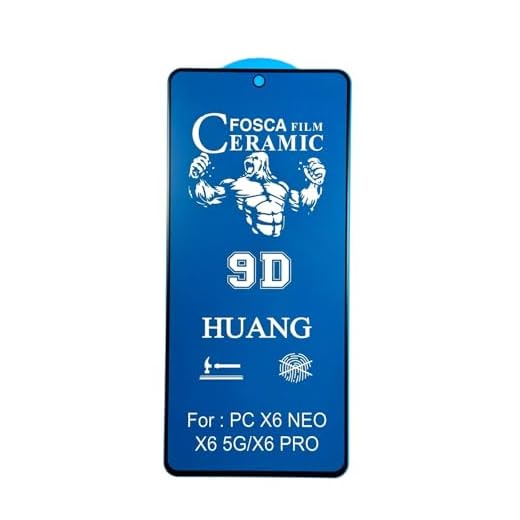 Película de Cerâmica Privacidade Fosca Compatível com Xiaomi Poco X6 Pro 5G e Poco X6, Protetor de Tela anti-riscos queda